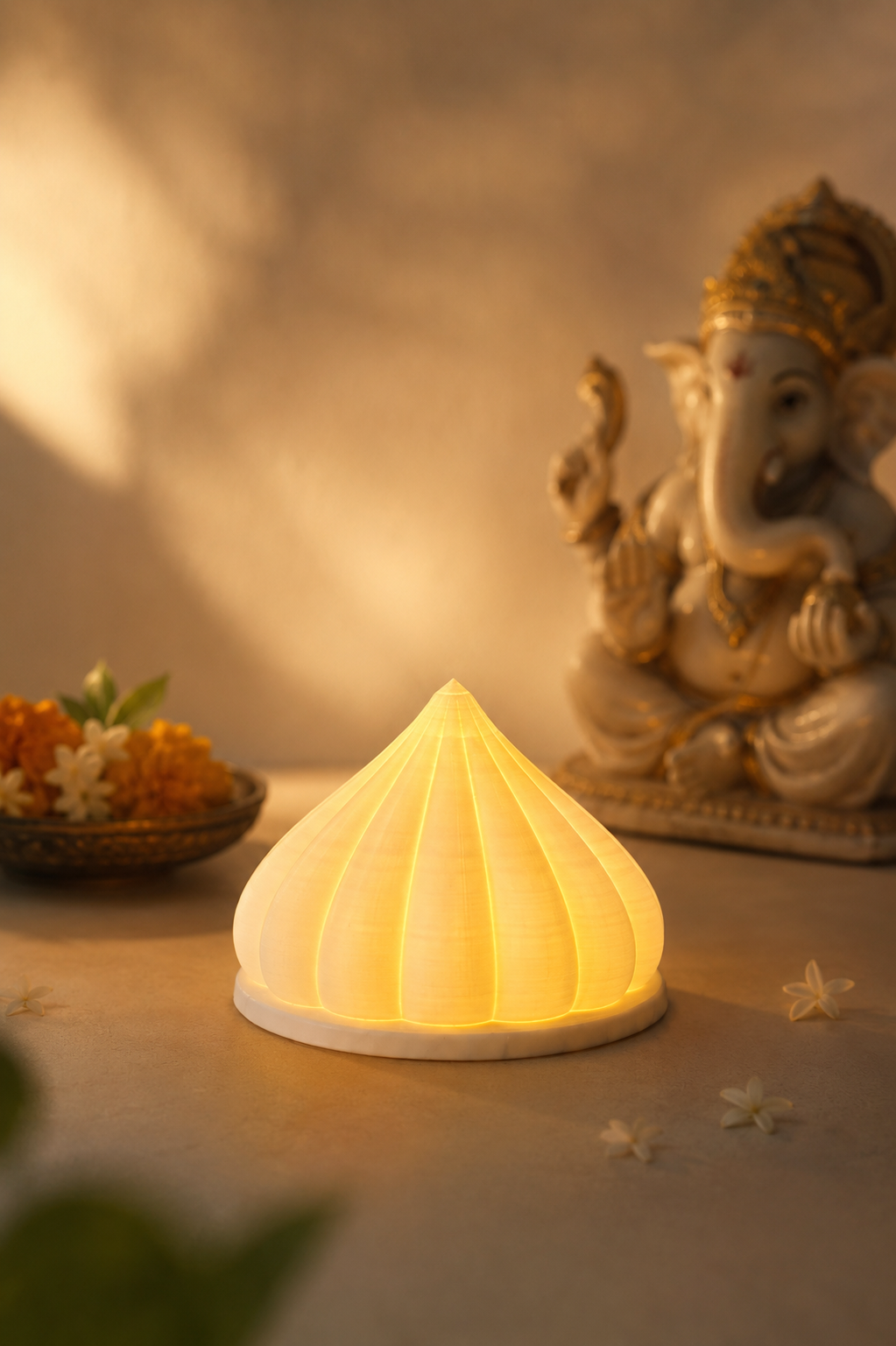Kalaa Haus 3D printed Modak lamp
